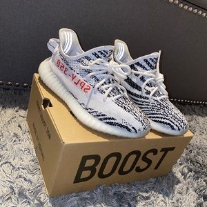 Zebra Yeezys